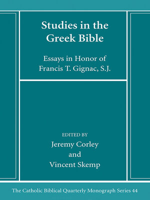 cover image of Studies in the Greek Bible